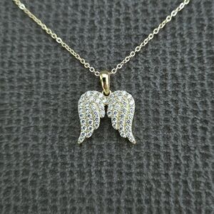bleu💙 sage Gold💛 Angel😇 Wings🪽 Pendant Necklace - NWT